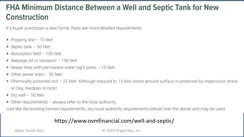FHA septic construction requirements