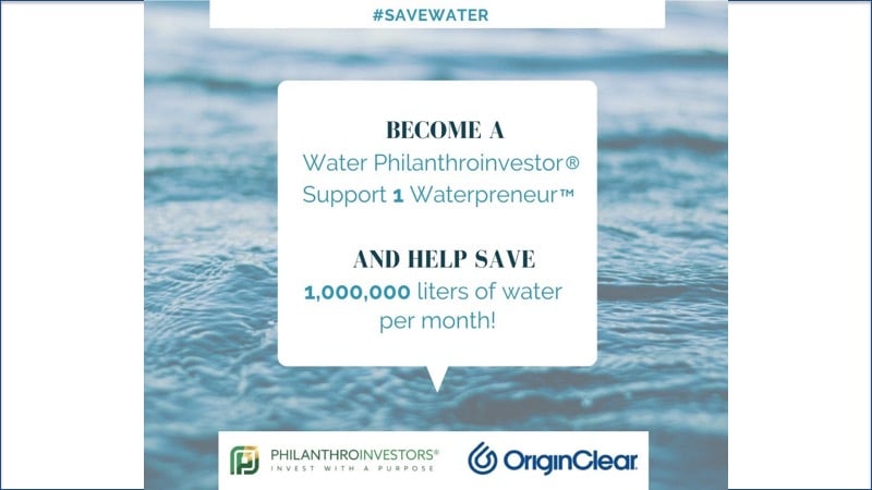 How to save water while helping waterpreneurs