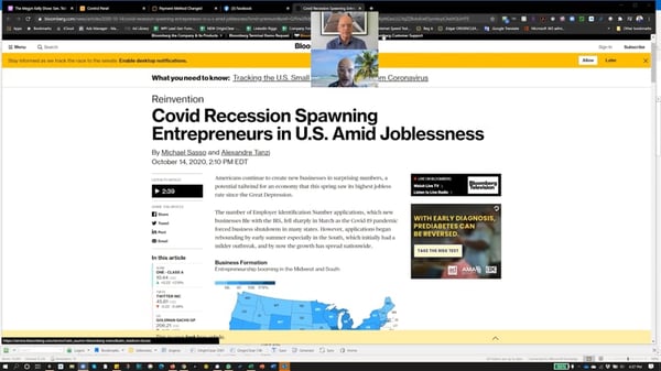 Bloomberg - COVID Recession Spawns Entrepreneurs
