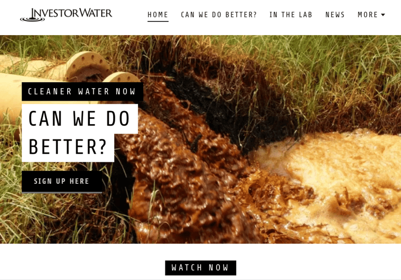 Investor Water Website -investorwater.com