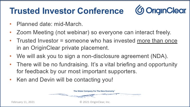 Trusted Investor Conference
