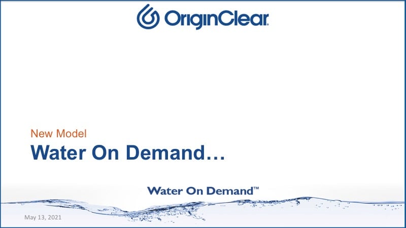 Water on Demand
