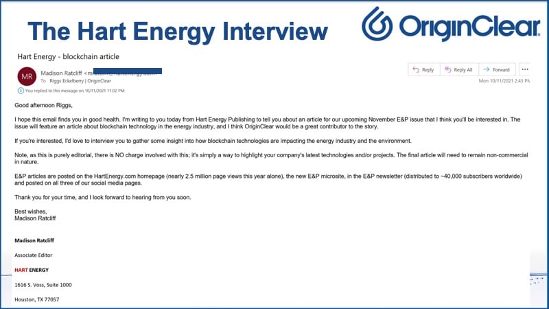 Hart Energy Interview