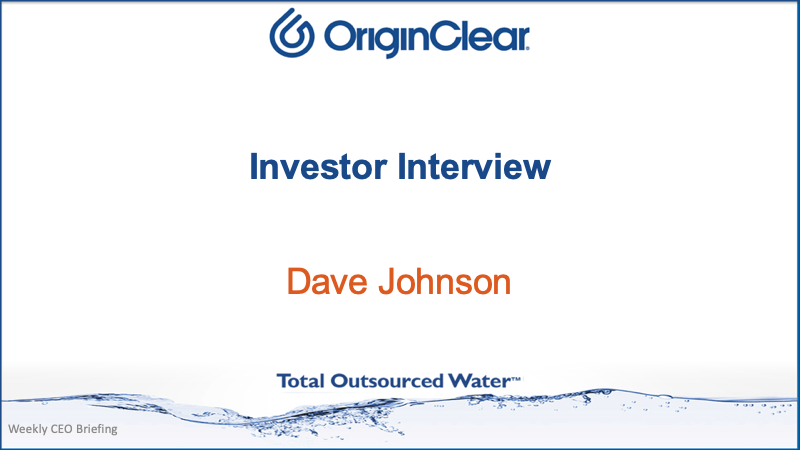 Investor Interview Dave Johnson