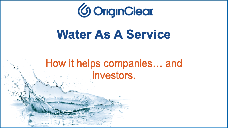 Water as a Service