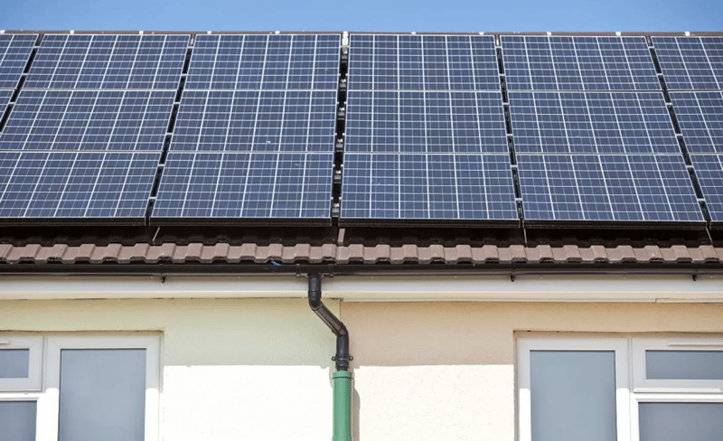 Solar panels in homes in UK