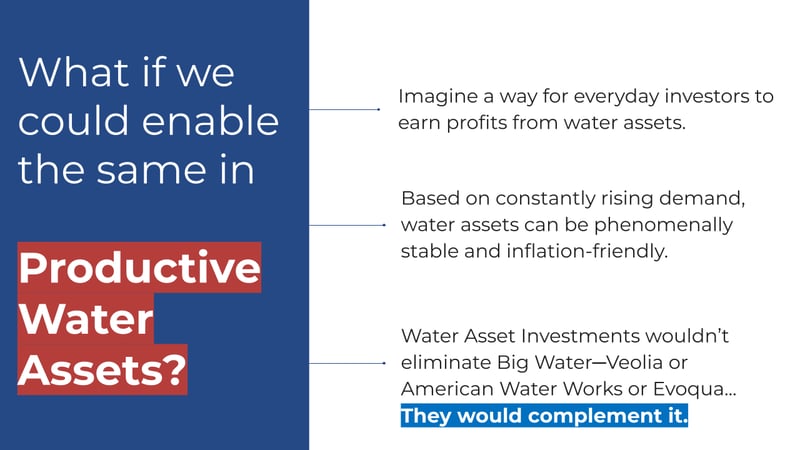 Productive water assets