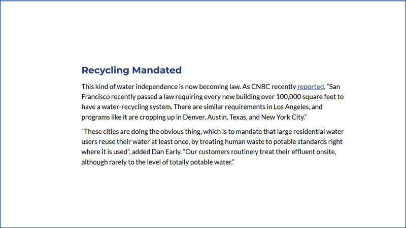 Recycling mandated