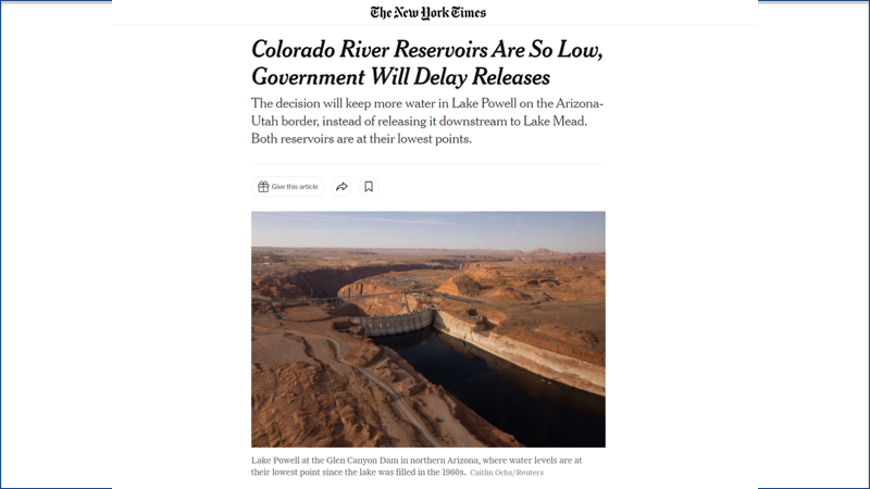 Colorado river drought
