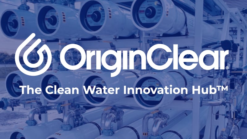 OriginClear logo and tagline graphic
