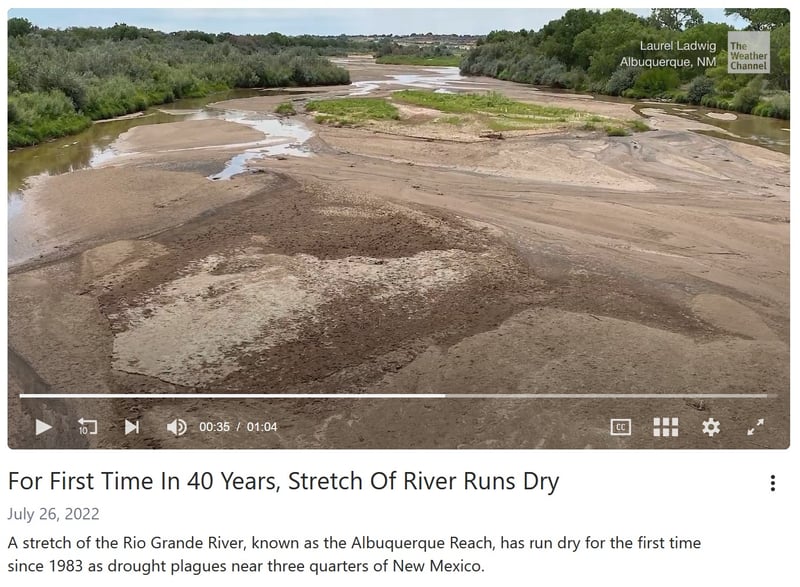 Rio Grande runs dry