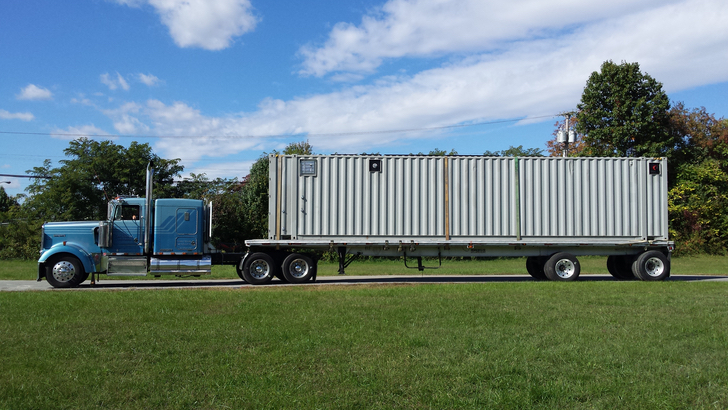 Containerized Modular Wastewater Treatment System Being Delivered - lr